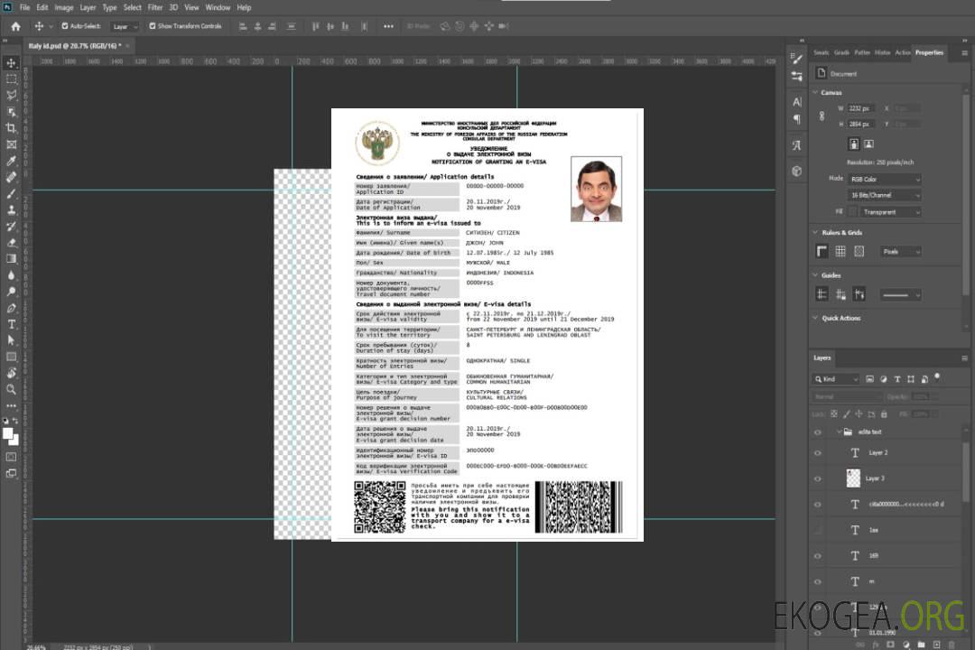 Visa électronique RUSSIE template Visa électronique RUSSIE template